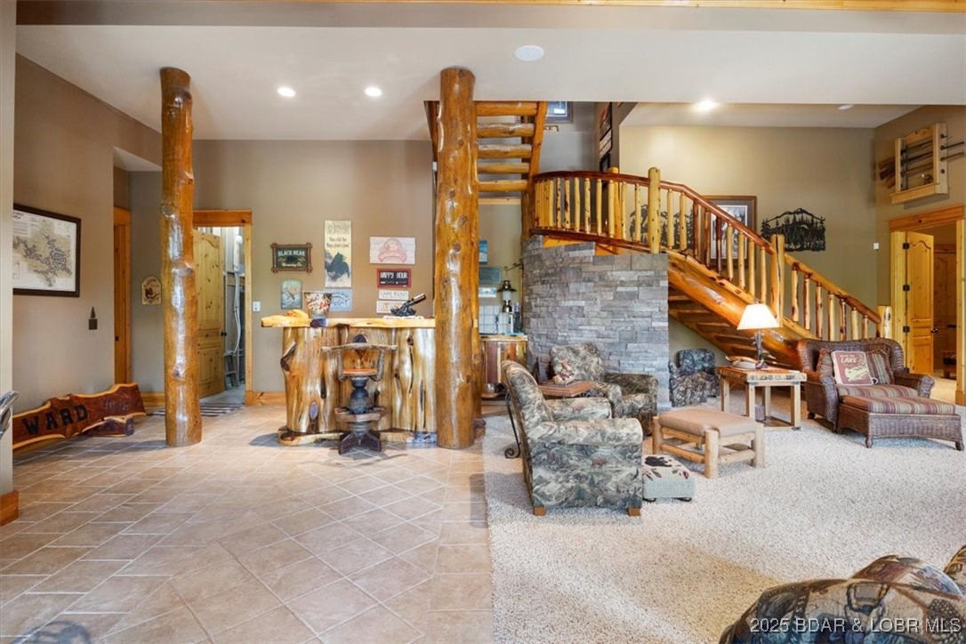 626 Grand Cove Road Sunrise Beach, MO 65079 - Photo 34 of 88 Lower level with custom bar