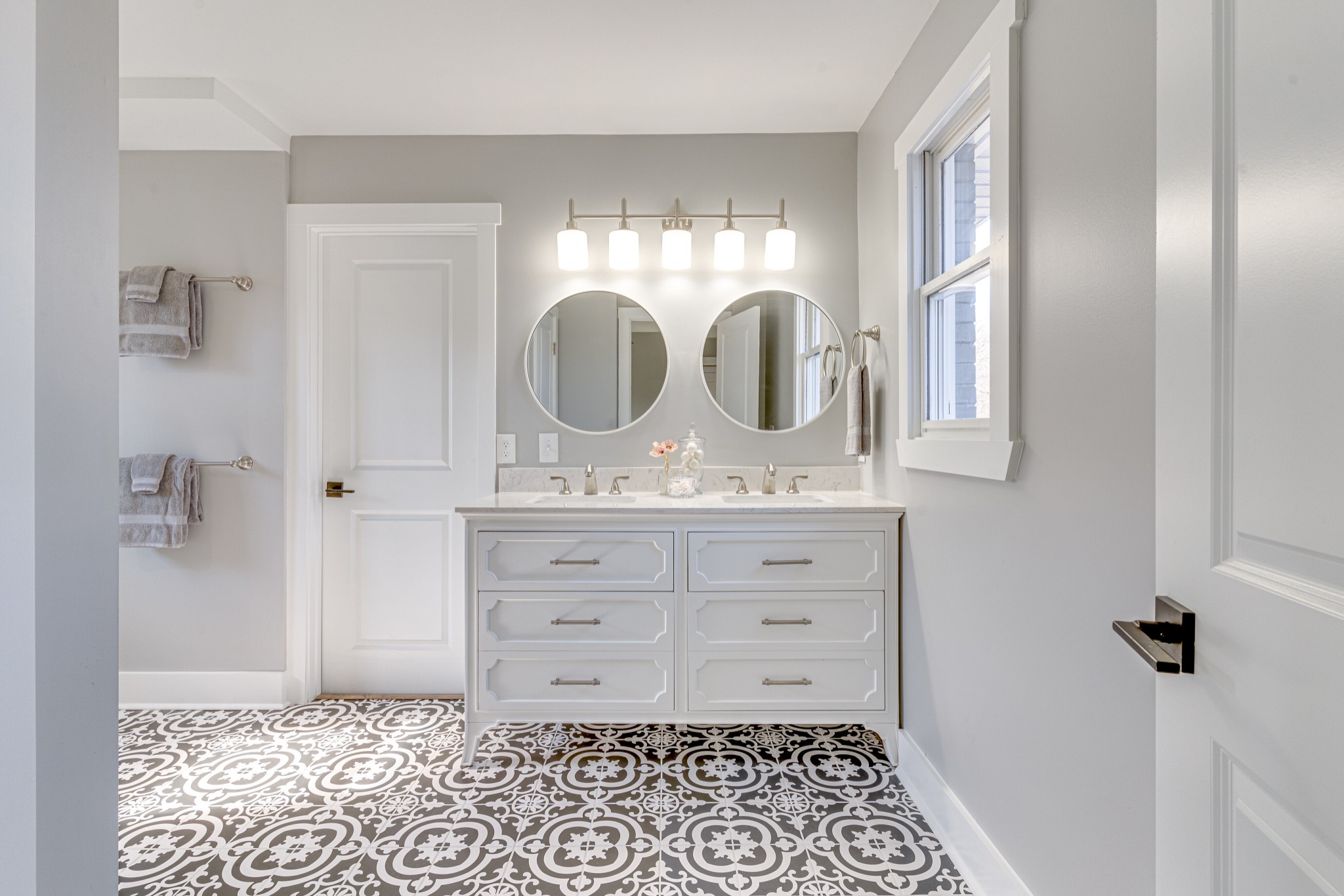 7302 Henry Road Fairview, TN 37062 - Photo 26 of 69 a bathroom with a sink a vanity and a mirror