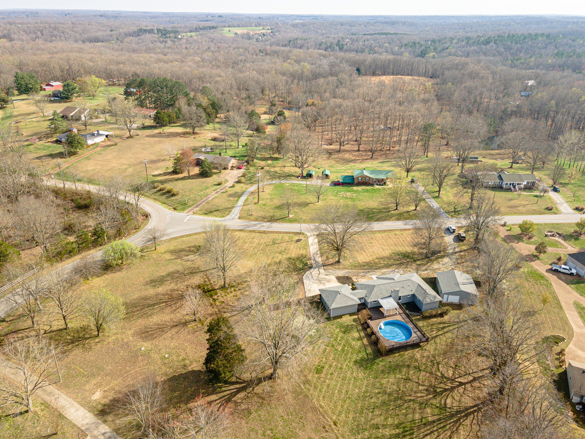 7302 Henry Road Fairview, TN 37062 - Photo 54 of 69 an aerial view of residential houses with outdoor space