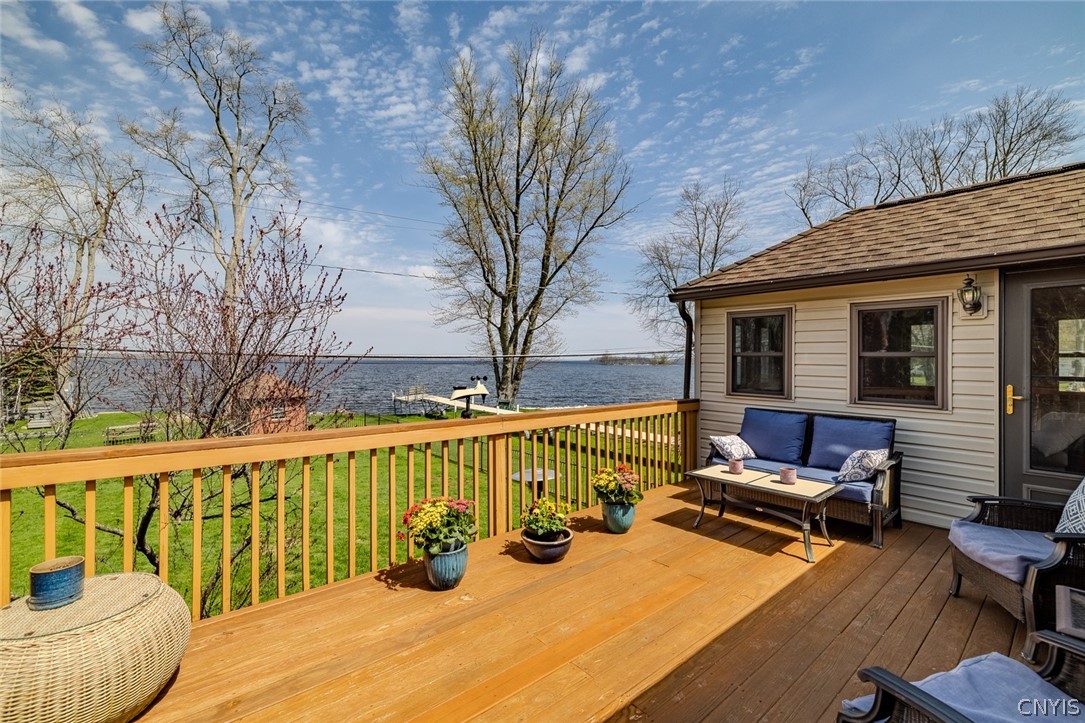 6307 Muskrat Bay Road Cicero, NY 13029 - Photo 36 of 47 Expansive deck overlooking the lake.