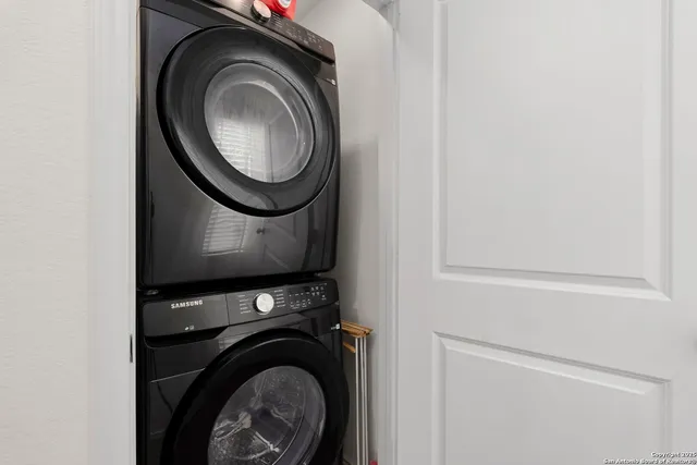 a view of a backyard with sitting area