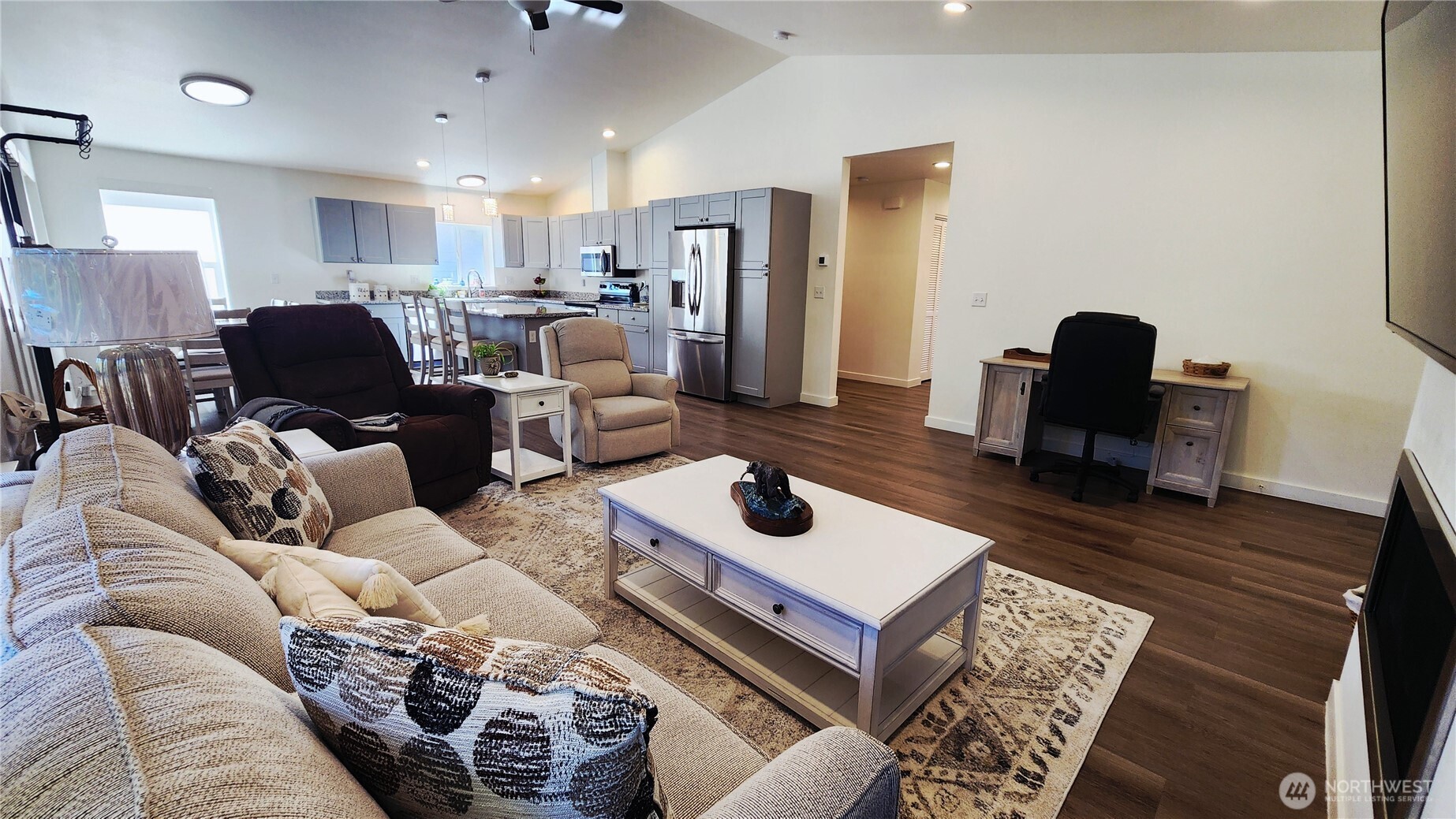 371 Centaurus Avenue Southwest Ocean Shores, WA 98569 - Photo 15 of 40 a living room with furniture and a wooden floor