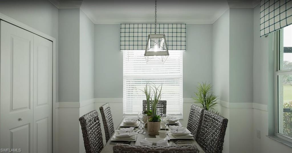 5466 Double Eagle Circle, Unit 3423 Ave Maria, FL 34142 - Photo 5 of 24 Dining area with crown molding