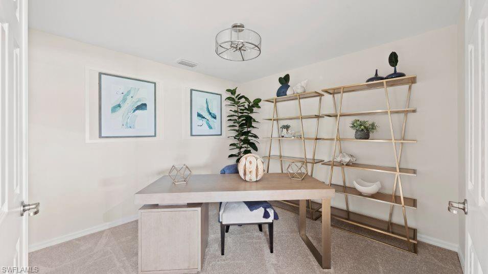 5466 Double Eagle Circle, Unit 3423 Ave Maria, FL 34142 - Photo 10 of 24 View of carpeted home office