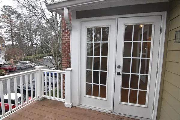 a view of front door