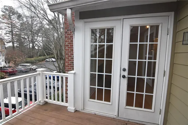 a view of front door