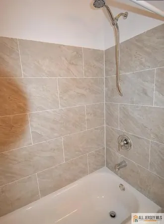 a bathroom with a bath tub and a shower