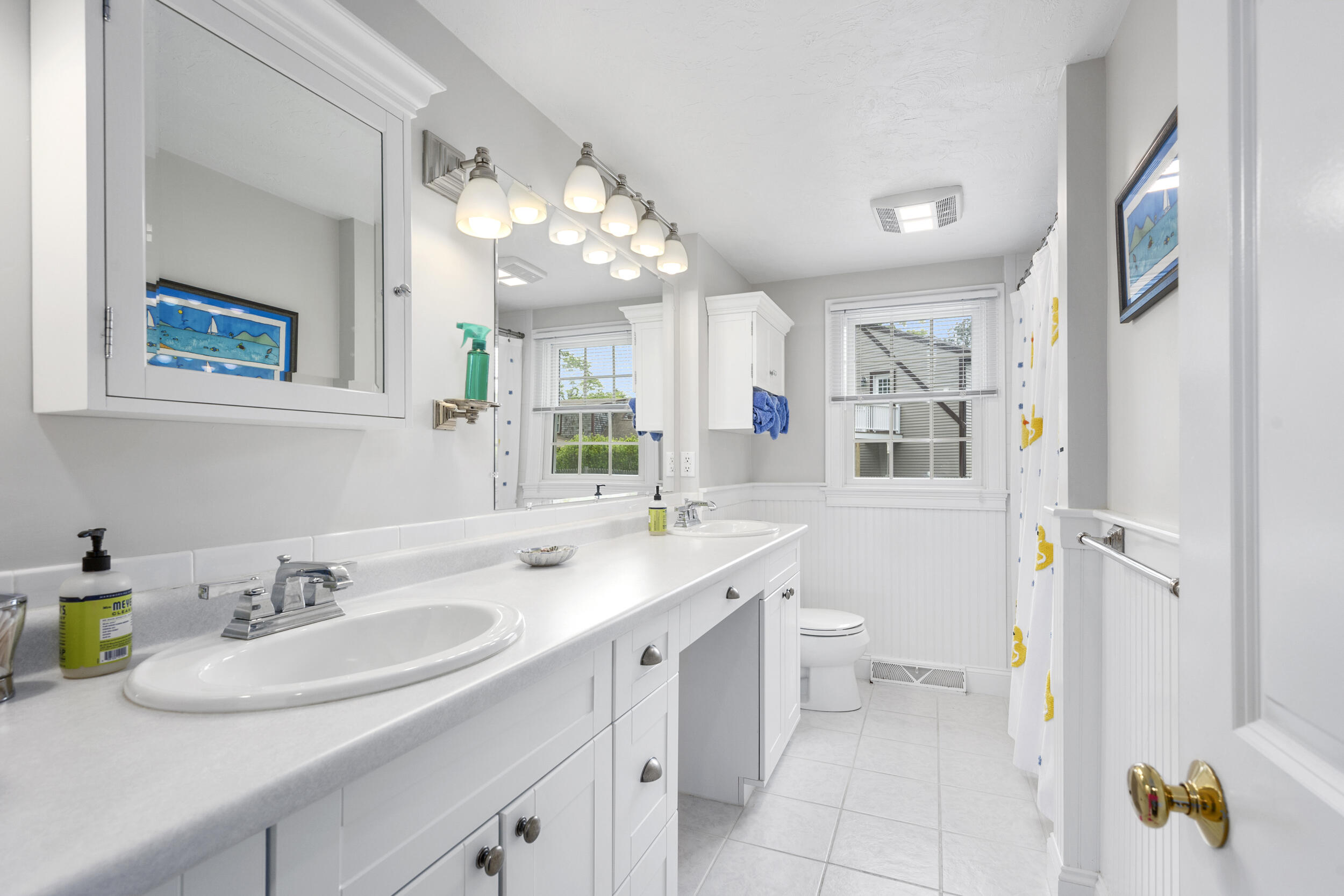 10 Neshobe Road Mashpee, MA 02649 - Photo 12 of 40 a bathroom with a sink a toilet and a mirror