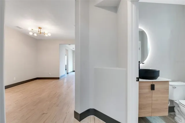 wooden floor in an empty room