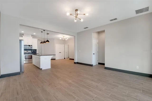 a view of empty room