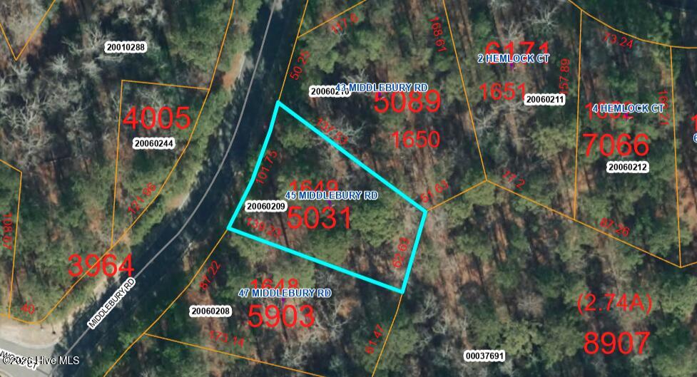 45 Middlebury Road Pinehurst, NC 28374 - Photo 1 of 4 45 Middlebury Road Aerial