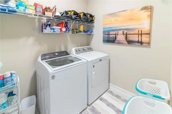 a room with storage and utility