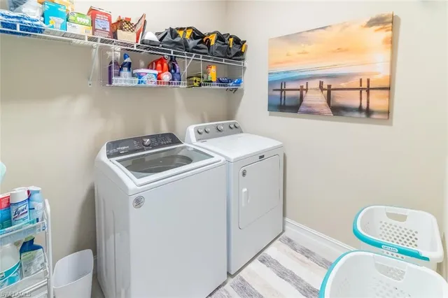 a room with storage and utility