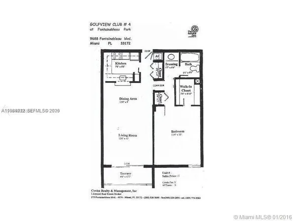 $225,000 | 9688 Fontainebleau Boulevard, Unit 205, Miami, FL 33172