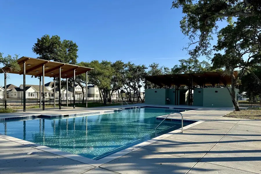 132 Condesa Street Kyle, TX 78640 - Photo 26 of 26 a view of a swimming pool with a patio