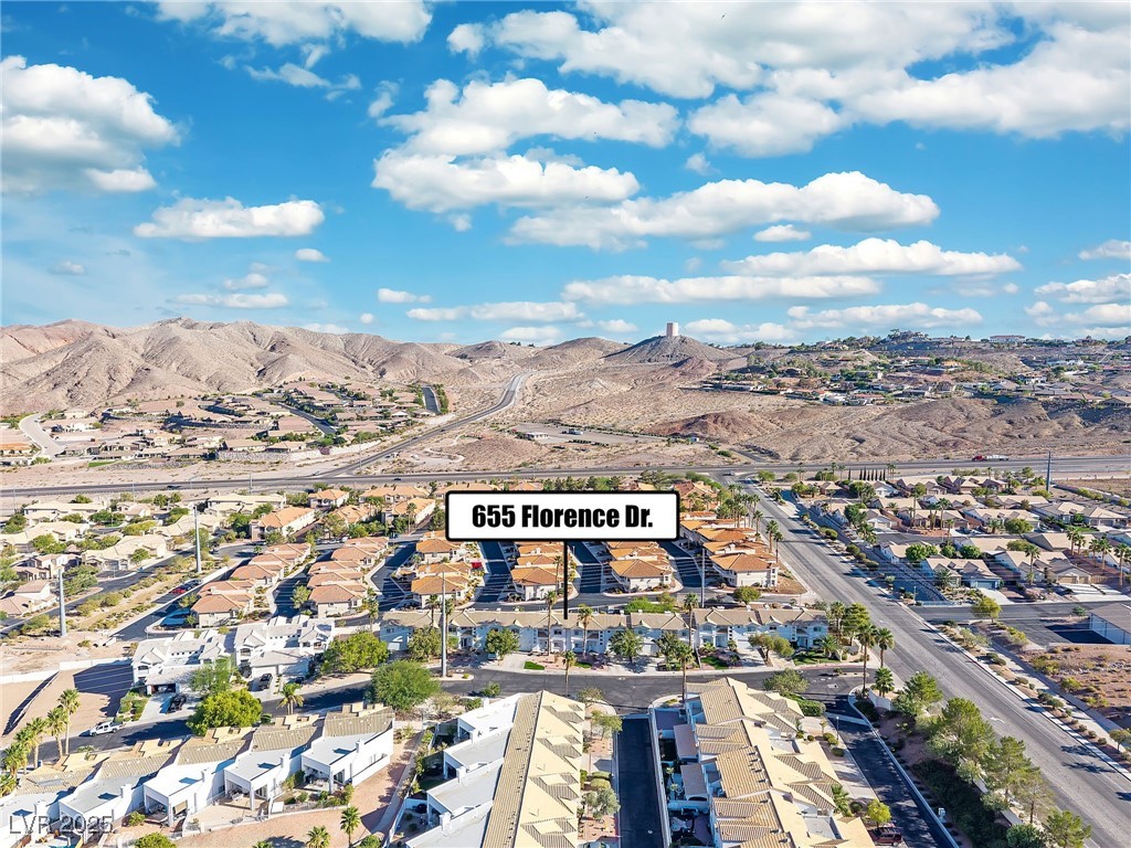 655 Florence Drive Boulder City, NV 89005 - Photo 41 of 63 View of property location featuring nearby suburban area and a mountain backdrop