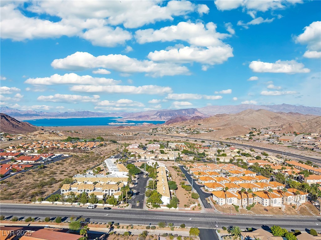 655 Florence Drive Boulder City, NV 89005 - Photo 47 of 63 Aerial view of residential area with a water and mountain view