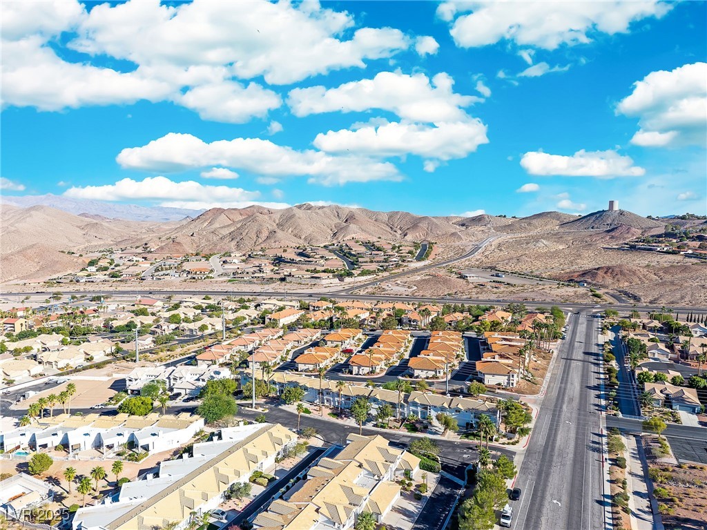 655 Florence Drive Boulder City, NV 89005 - Photo 50 of 63 Aerial view of residential area with a mountainous background