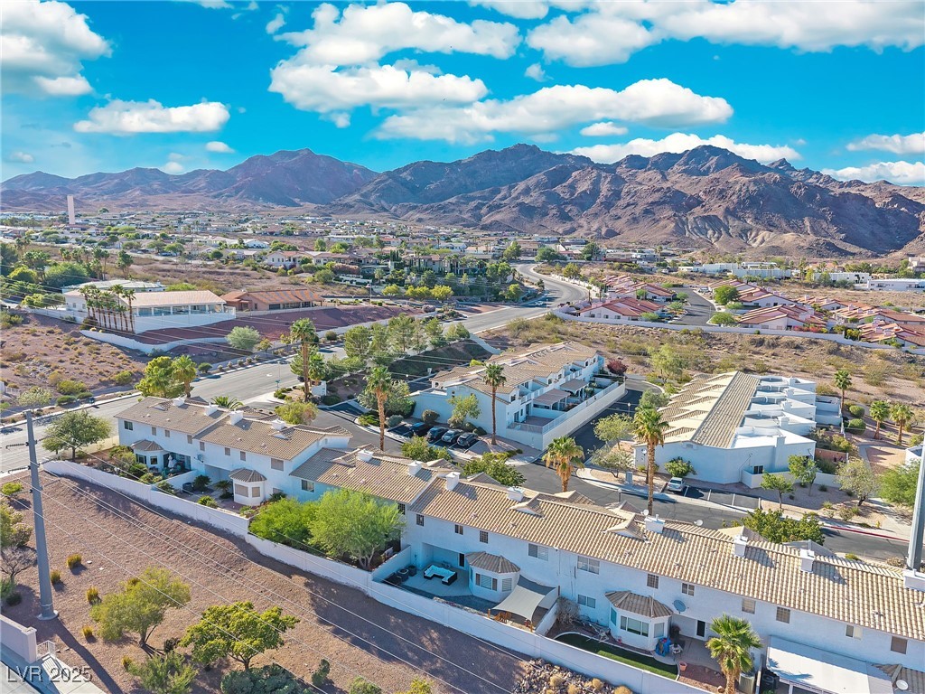 655 Florence Drive Boulder City, NV 89005 - Photo 60 of 63 Aerial view of residential area featuring a mountainous background