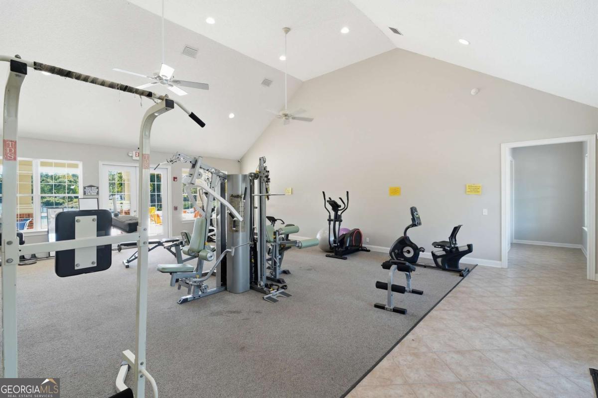 19 Clover Mill Point Brunswick, GA 31525 - Photo 6 of 9 a view of a room with gym equipment