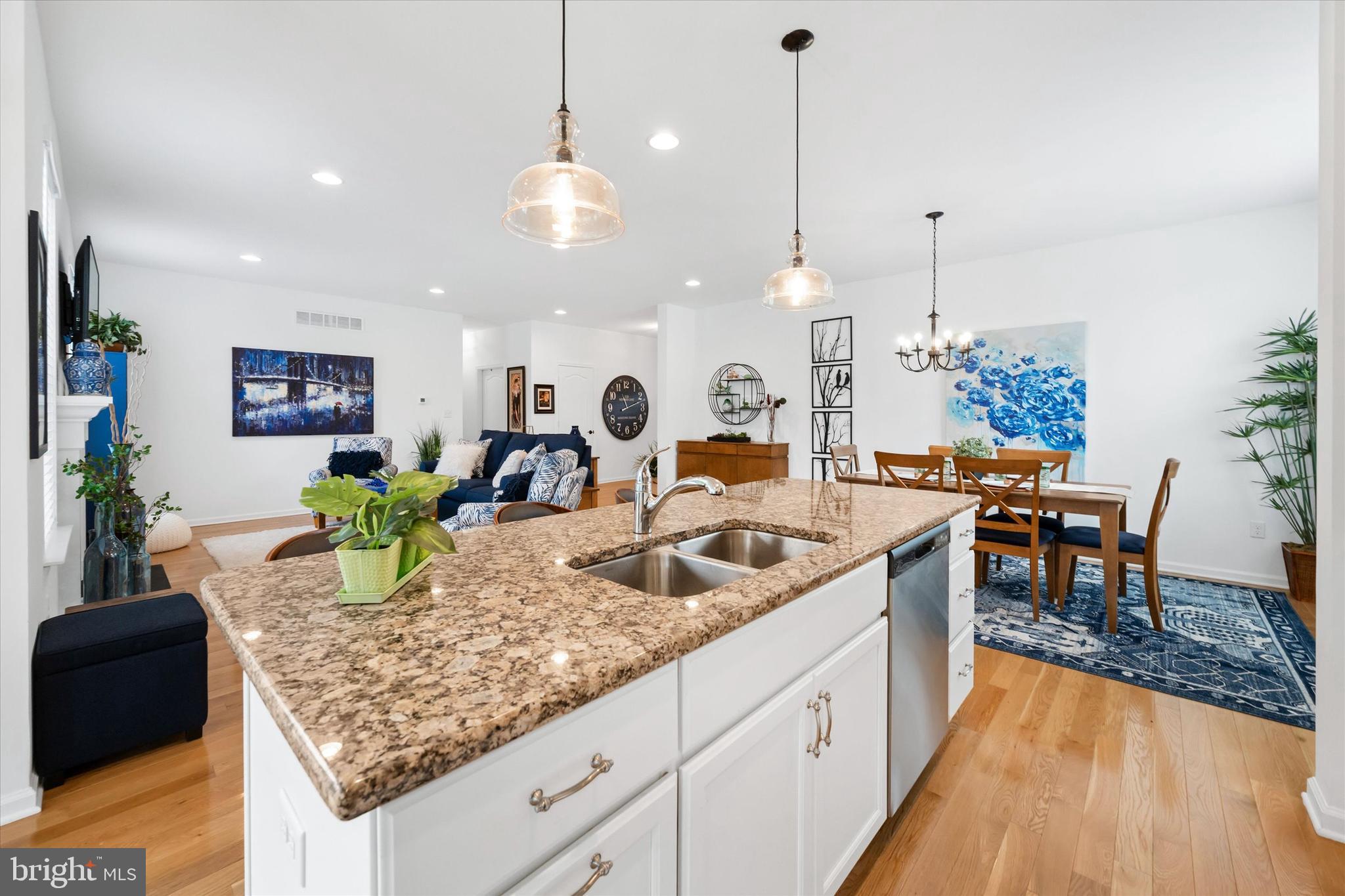 5338 Newman Lane Middletown, DE 19709 - Photo 26 of 61 a kitchen with large counter space and wooden floor