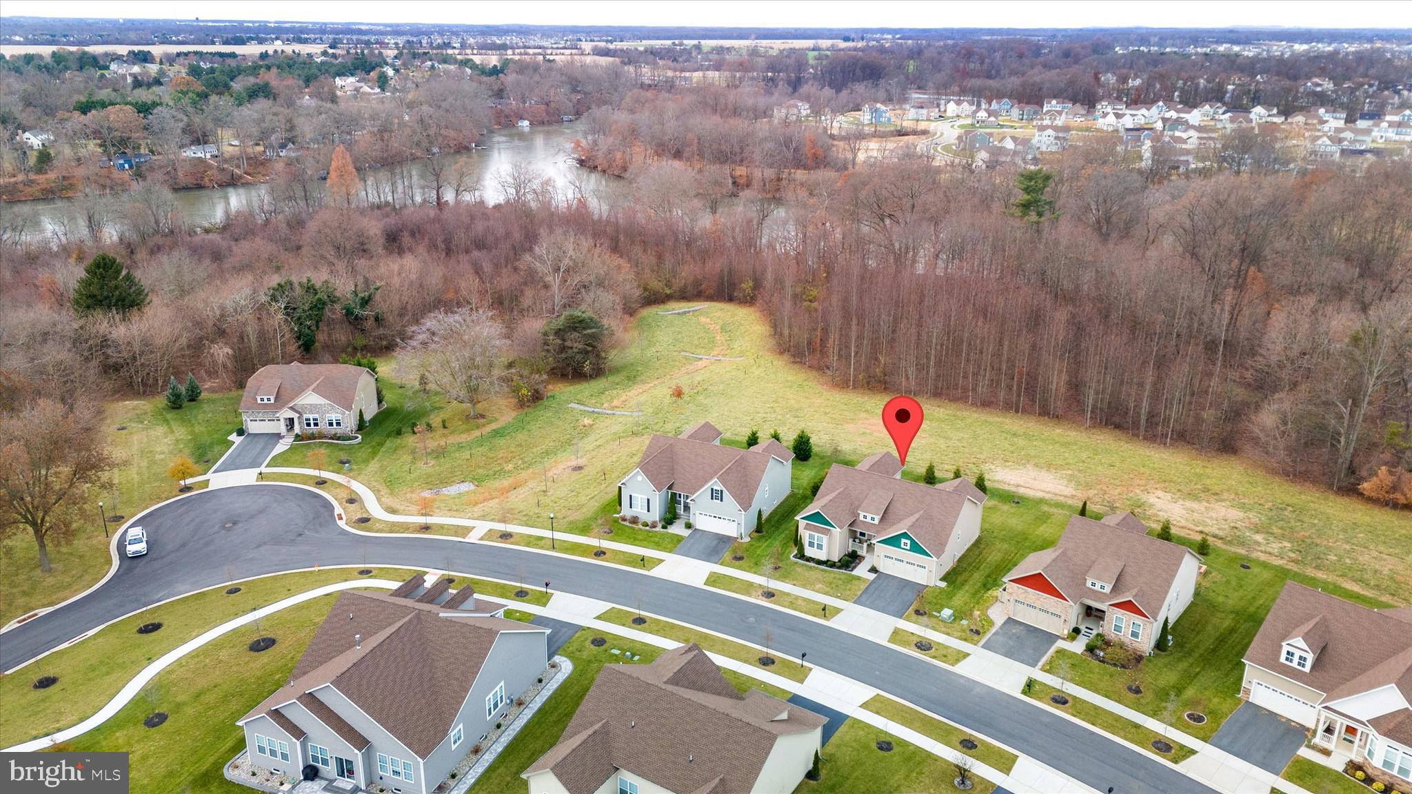 5338 Newman Lane Middletown, DE 19709 - Photo 57 of 61 an aerial view of a house with a swimming pool