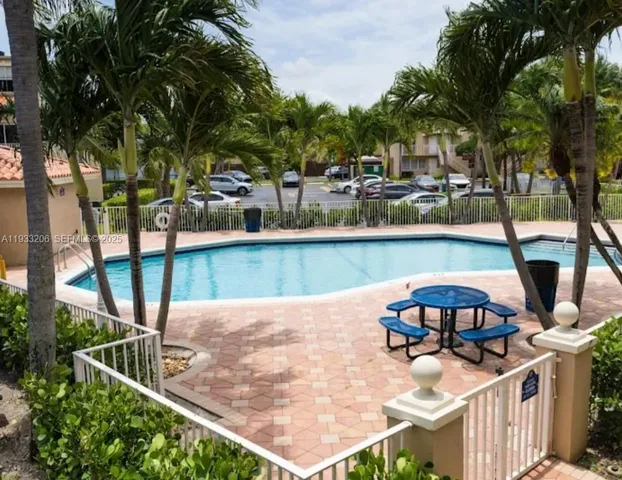 a outdoor space with lots of trees