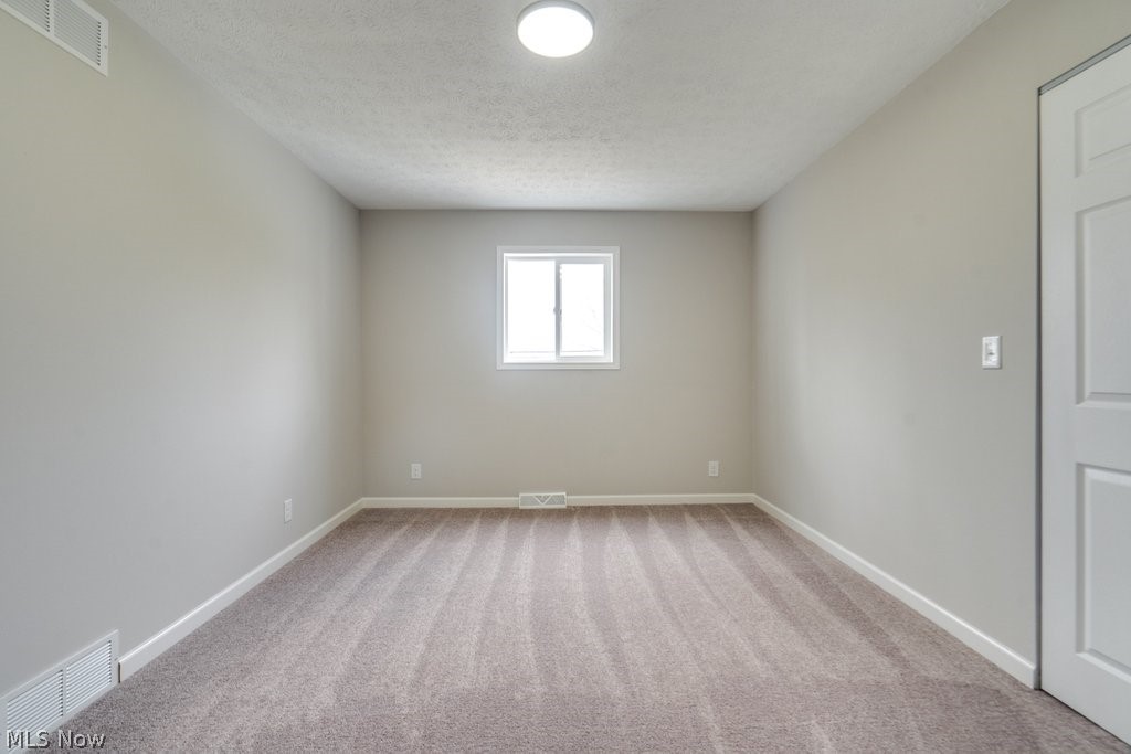 4596 Hattrick Road Rootstown, OH 44272 - Photo 31 of 45 Spare room with light colored carpet and a textured ceiling