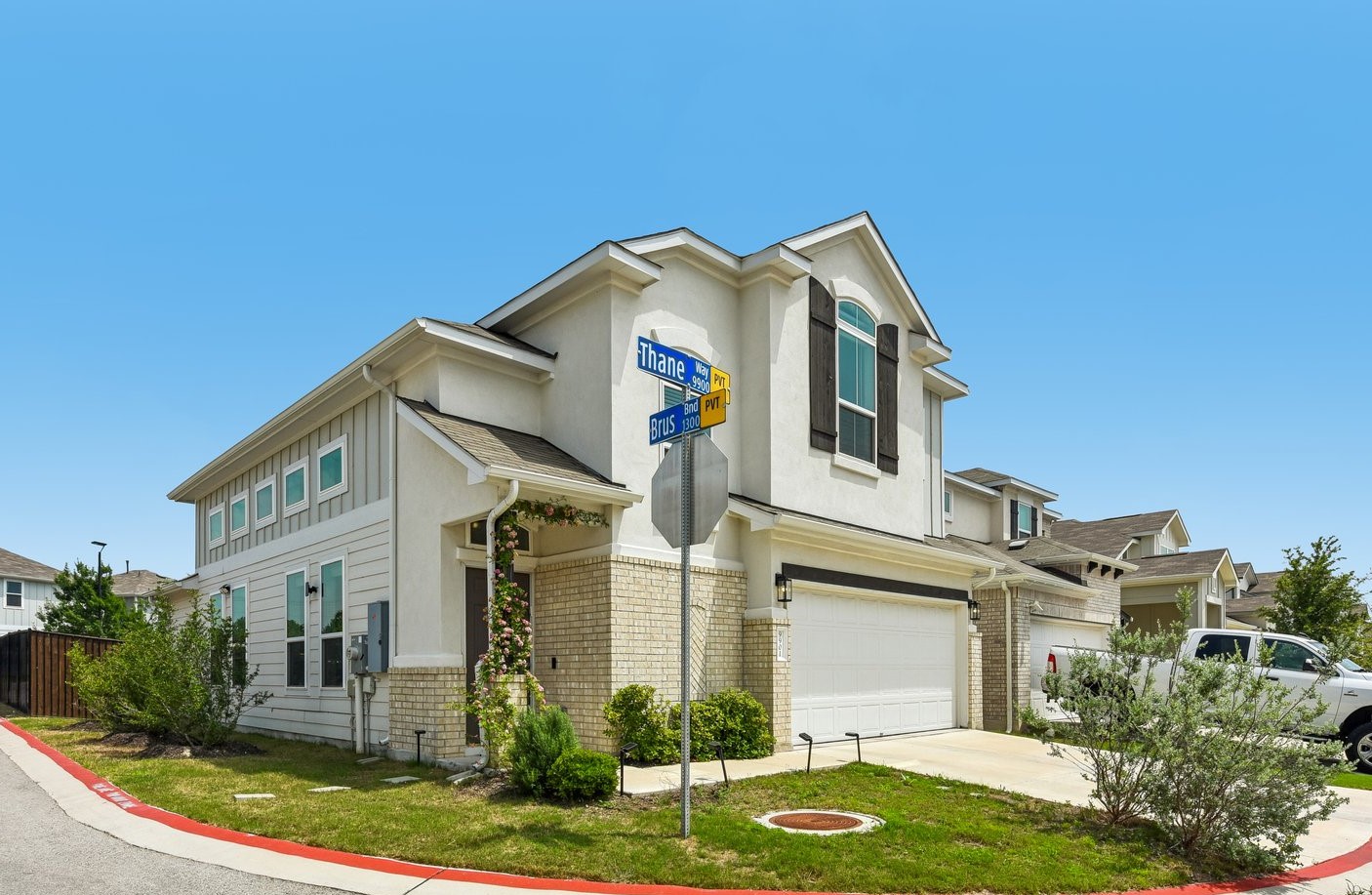 9901 Thane Way, Unit 91 Austin, TX 78748 - Photo 1 of 24 Welcome home to 9901 Thanes Way, a premium corner lot location, with no neighbors to the back and a beautiful green space and park view