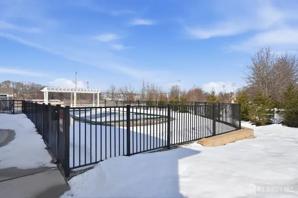 a view of a balcony and city view