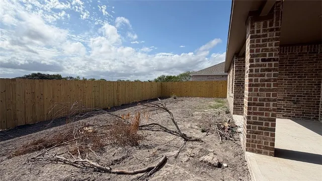 a backyard of a house
