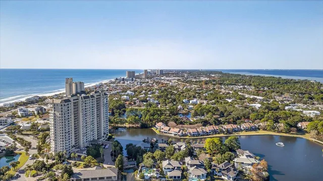 an aerial view of multiple house
