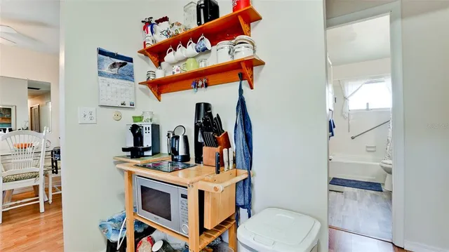 a room with musical instruments