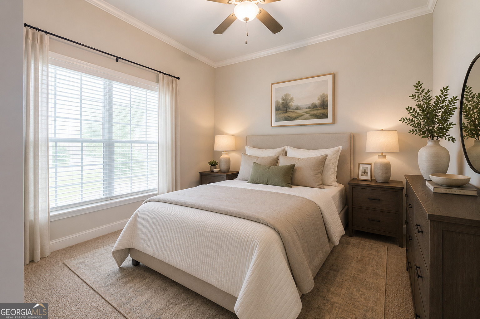 604 4-H Club Road Lake Park, GA 31636 - Photo 39 of 57 a spacious bedroom with a bed and a chandelier