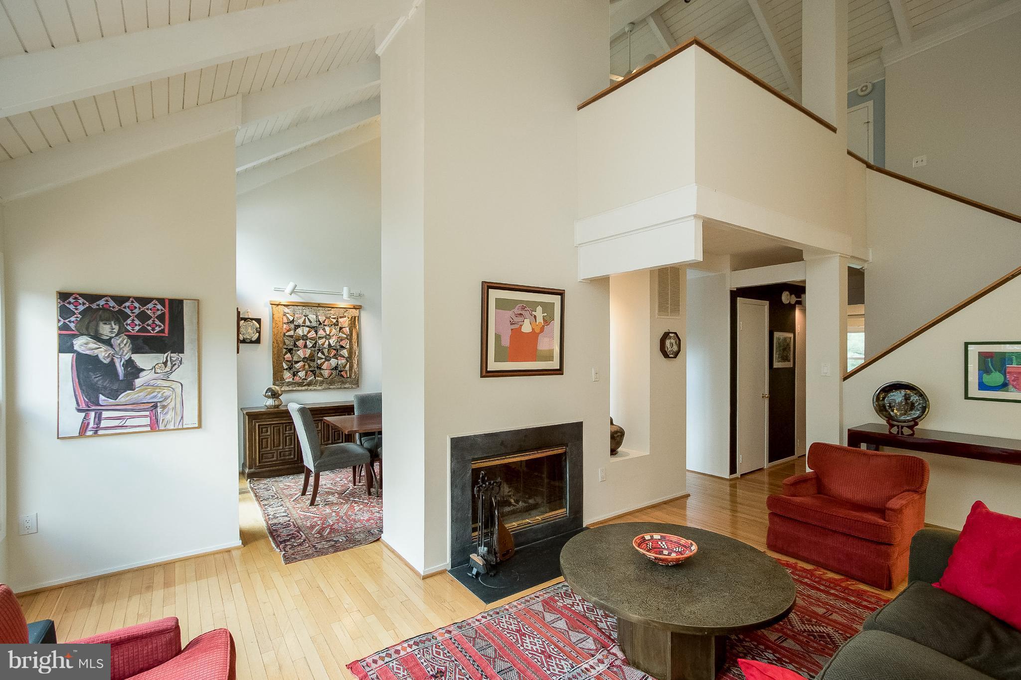 11170 Glade Drive Reston, VA 20191 - Photo 2 of 30 @ Story Living Room with Wood Burning Fireplace