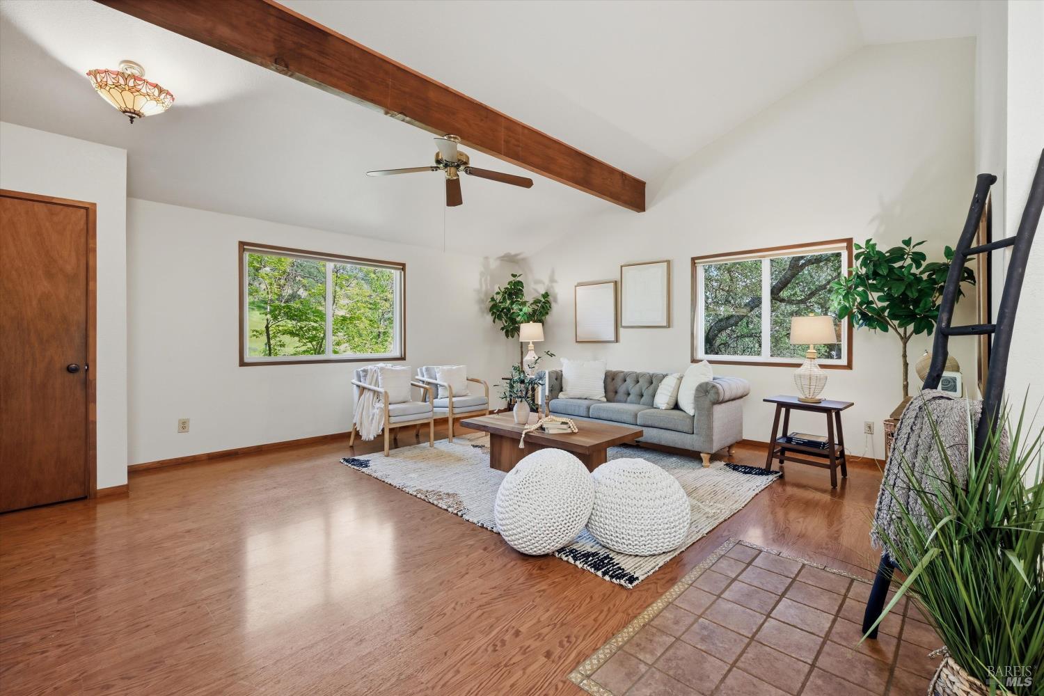 19897 Donkey Hill Road Hidden Valley Lake, CA 95467 - Photo 12 of 45 a living room with furniture and a potted plant