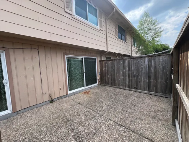 a backyard of a house