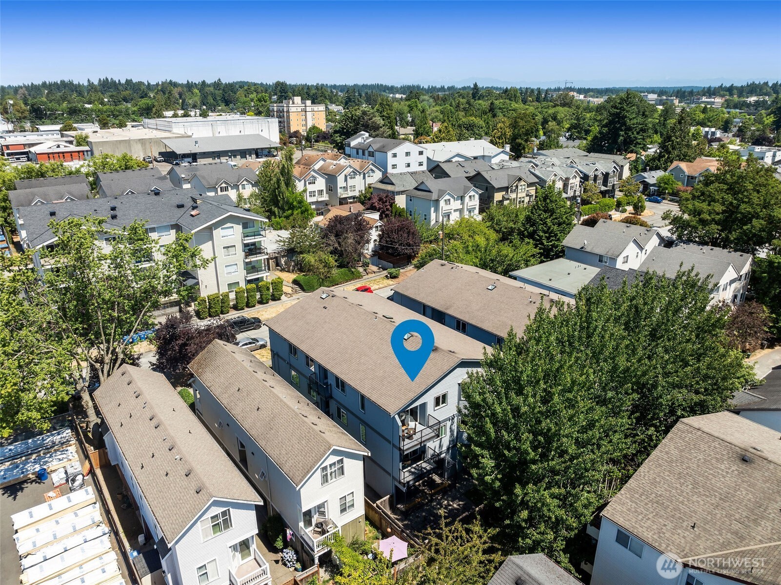 1125 North 93rd Street, Unit 6 Seattle, WA 98103 - Photo 33 of 35 an aerial view of multiple house