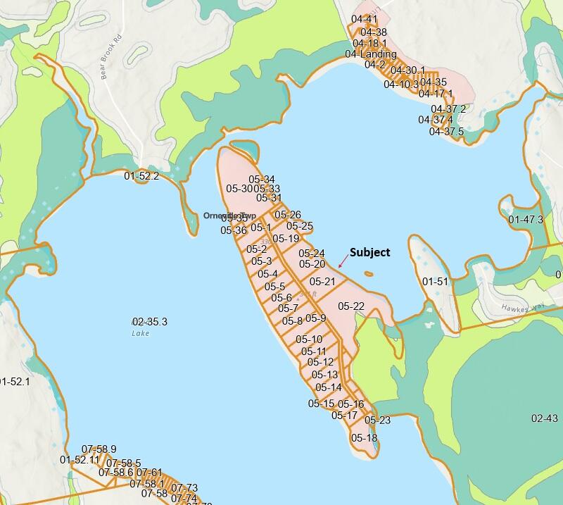 21 Cook Island Milo, ME 04463 - Photo 1 of 3 LUPC zoning map