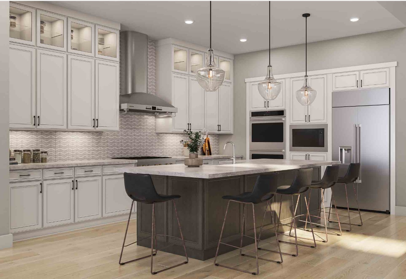 11915 Golden Cove Rosharon, TX 77583 - Photo 5 of 14 a kitchen with stainless steel appliances granite countertop a sink a stove a refrigerator and cabinets