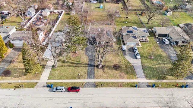 a water view of a multi story building