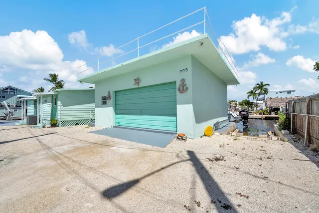 an aerial view of a houses with yard