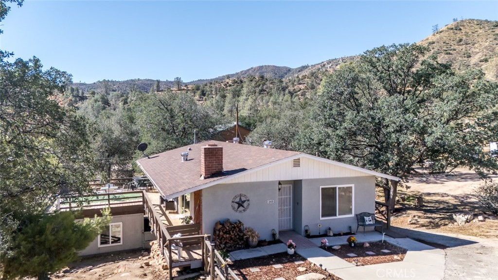 245 Mountain Shadow Road Wofford Heights, CA 93285 - Photo 70 of 72 a aerial view of a house with a yard