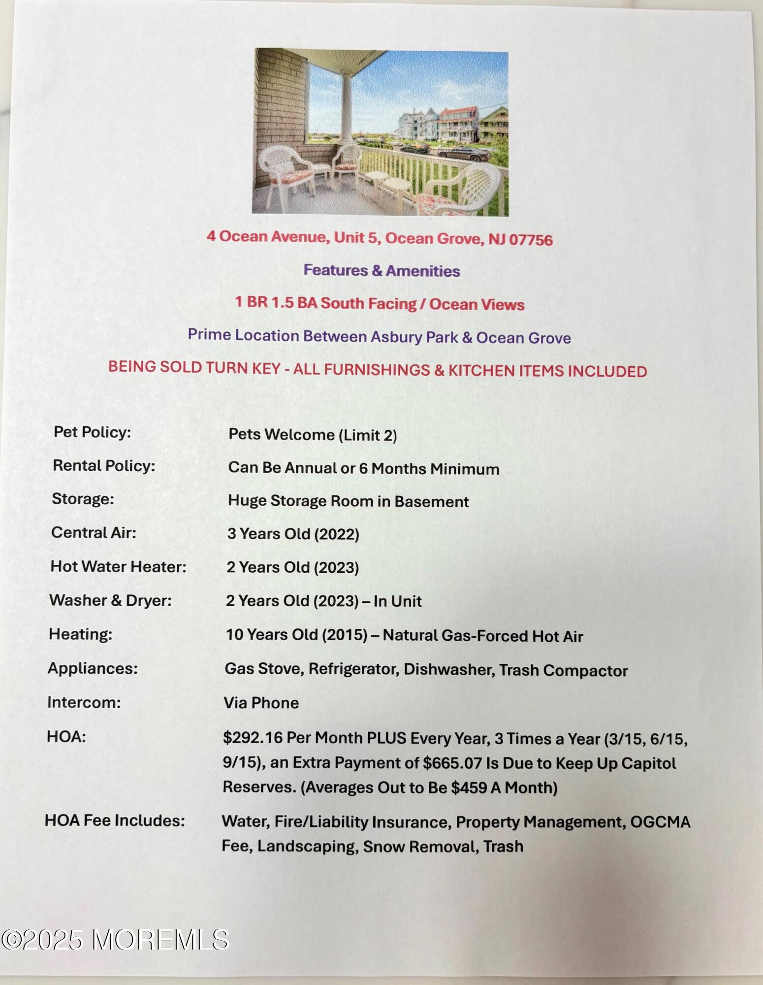 4 Ocean Avenue, Unit 5 Ocean Grove, NJ 07756 - Photo 35 of 81 unknown