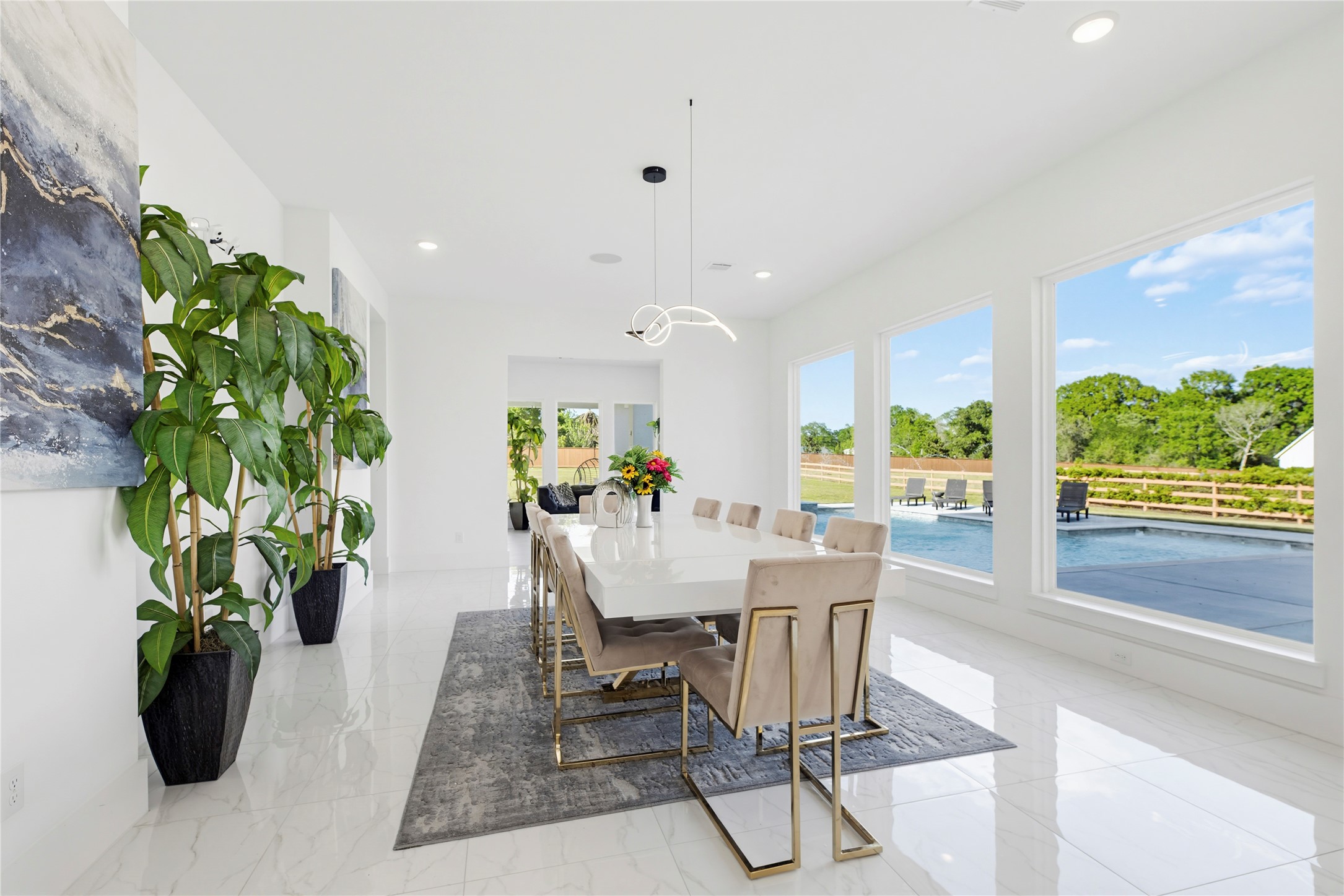 29526 Cir S Rnch Trail Fulshear, TX 77406 - Photo 16 of 48 a view of a dining room with furniture window and wooden floor