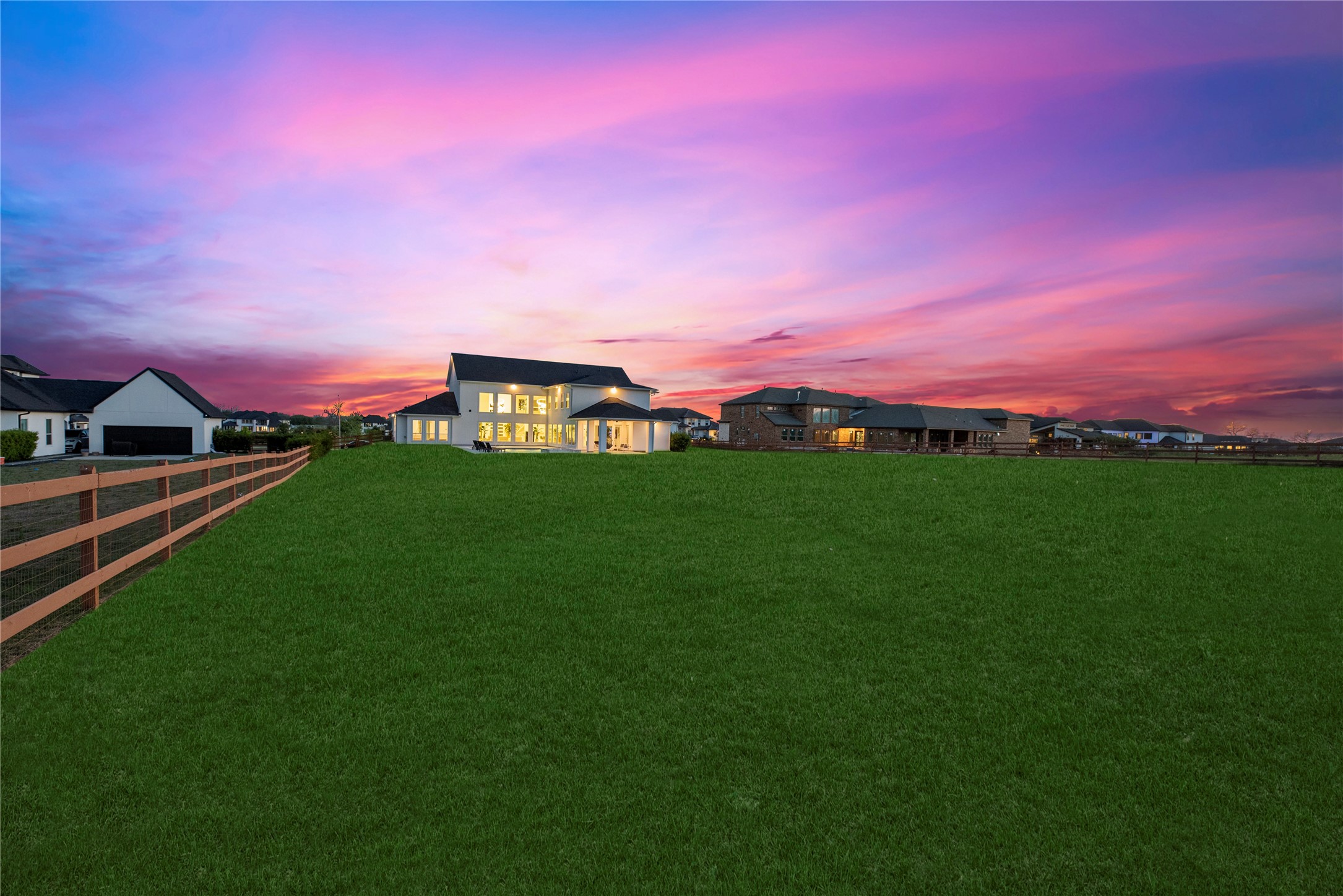 29526 Cir S Rnch Trail Fulshear, TX 77406 - Photo 41 of 48 a city view with a big yard