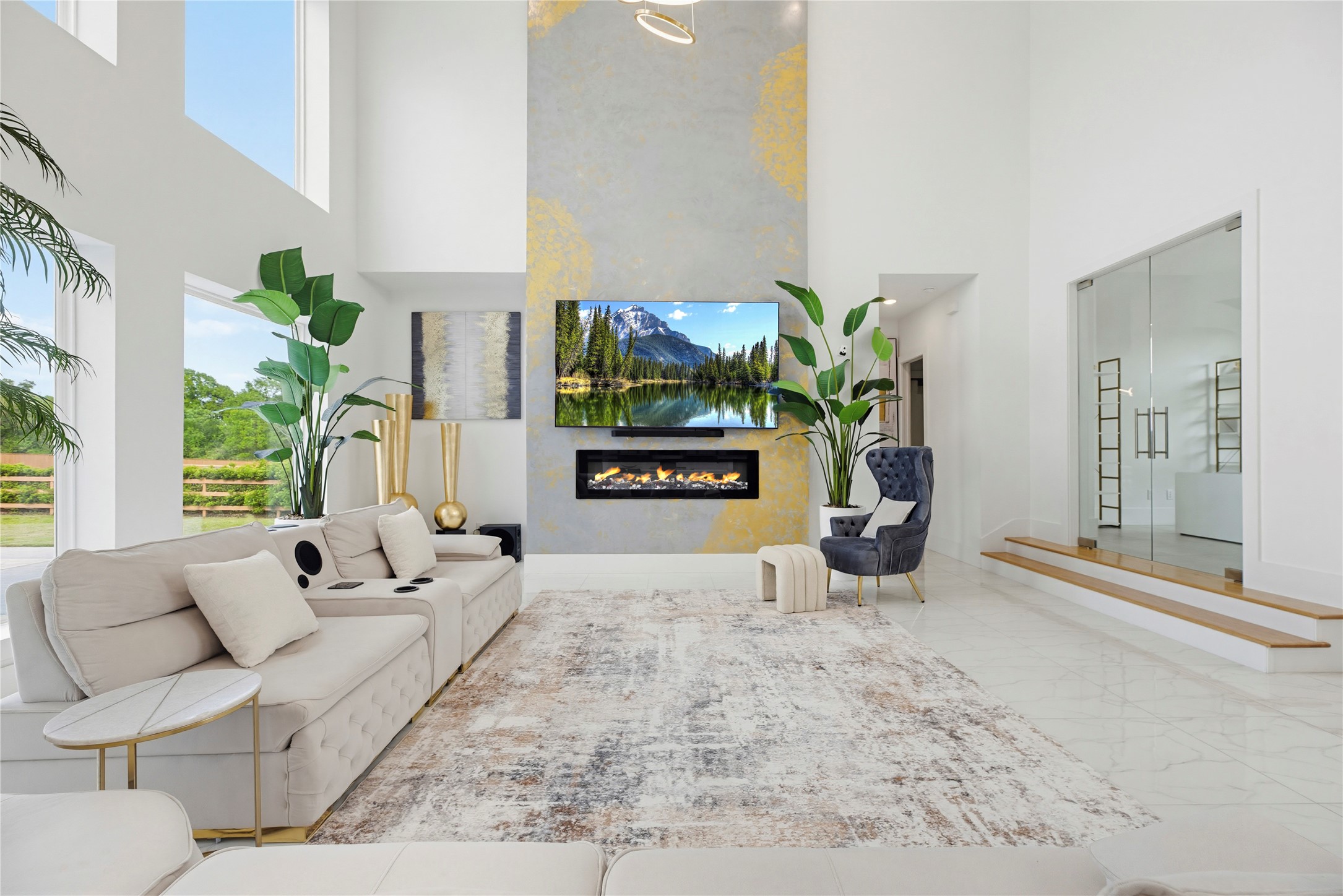 29526 Cir S Rnch Trail Fulshear, TX 77406 - Photo 10 of 48 a living room with furniture a couch and a potted plant