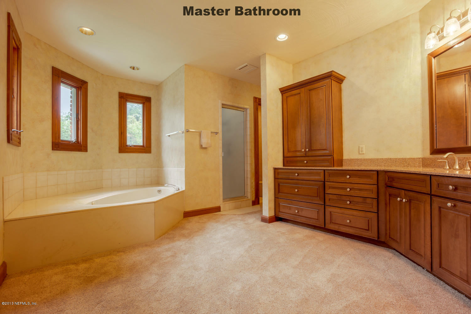 12584 Mandarin Road Jacksonville, FL 32223 - Photo 15 of 26 a spacious bathroom with a tub sink and mirror