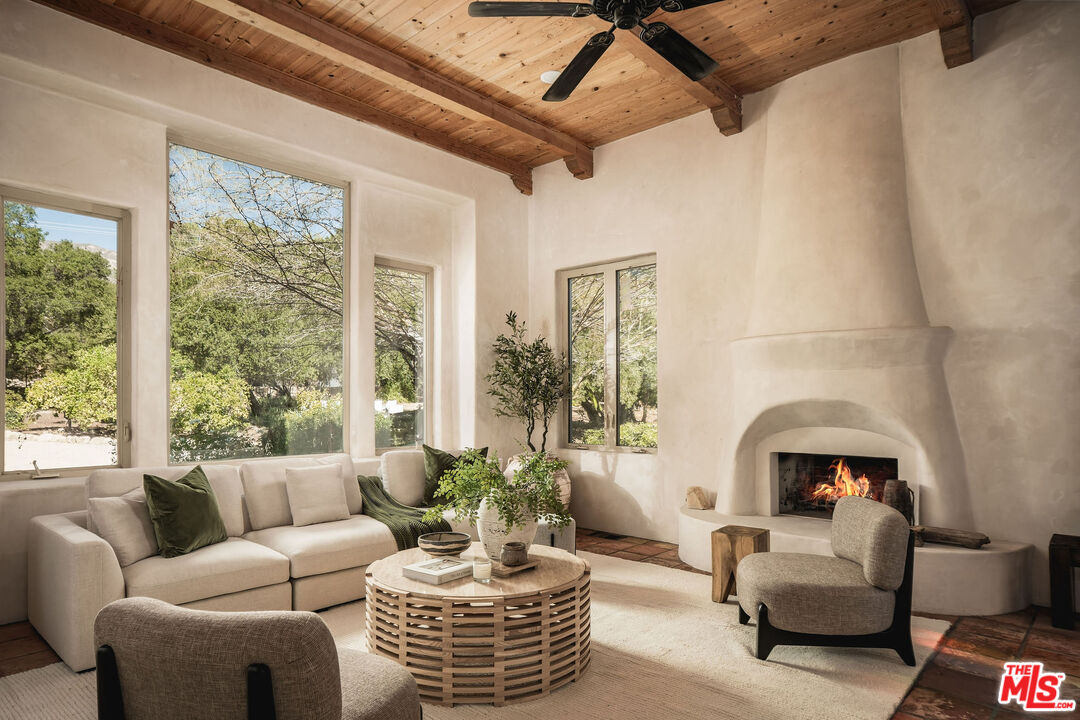 3450 Thacher Road Ojai, CA 93023 - Photo 2 of 33 a living room with furniture and a large window