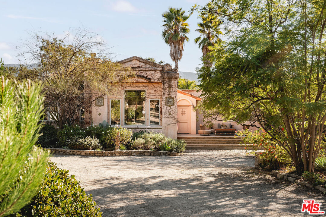 3450 Thacher Road Ojai, CA 93023 - Photo 27 of 33 a front view of a house with a yard